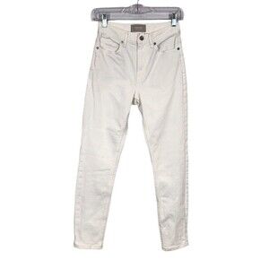 Everlane White The High Rise Skinny 25" Ankle Stretch Denim Jeans Womens Size 25